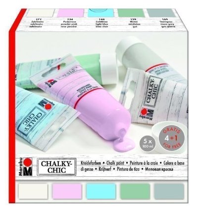 Křídové barvyMarabu Sada Chalky-Chic 5 x 100 ml
