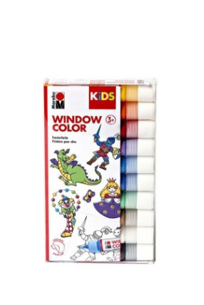 Marabu Sada KiDS Window Color 10 slupovacích barev