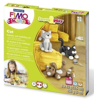 Sada Fimo Kids Form & Play Kočky