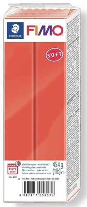 Fimo soft červená 454 g blok