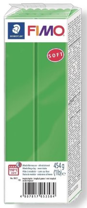 Fimo soft zelená 454 g blok