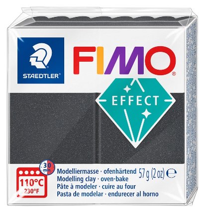 FIMO efekt 57g metalická šedá