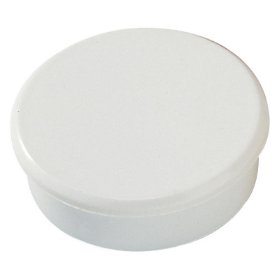 Magnet plánovací - 10 ks, 24mm, bílá