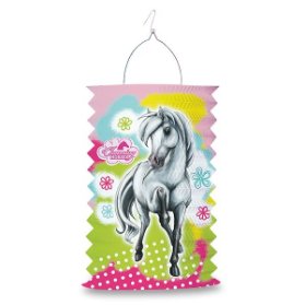 Papírová lampion Charming Horses 2 délka 28 cm