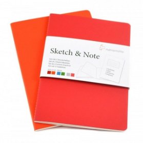 Sešity HM Sketch&Note,Red, A6, 125g, 20 listů,2ks