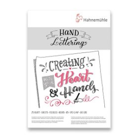 Blok Hahnemühle Hand Lettering A5, čistý, 25 listů