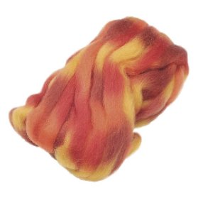 Ovčí rouno 25g červeno-oranžové