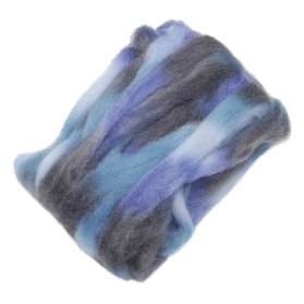 Ovčí rouno 25g modro-tyrkysové