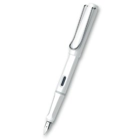 Lamy Safari Shiny White plnicí pero hrot EF