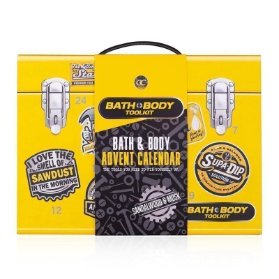 Adventní kalendář BATH and BODY TOOLKIT v dárkové krabici na nářadí, vč. 24 překvapení