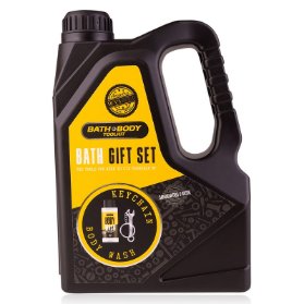 SET koupelový BATH and BODY TOOLKIT v dárkové krabičce ve tvaru kanystru vč. 100 ml gel sp