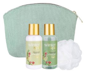 Koupelová sada Winter Spa v kosmetické taštičce Zimní ovoce 2x150ml + 15g