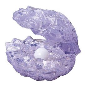 3D Crystal puzzle Mušle s perlou / 48 dílků
