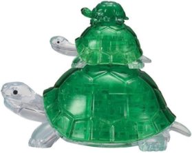 3D Crystal puzzle Želvy / 37 dílků