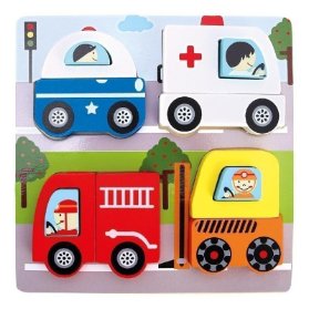 Puzzle 3D - záchranná vozidla
