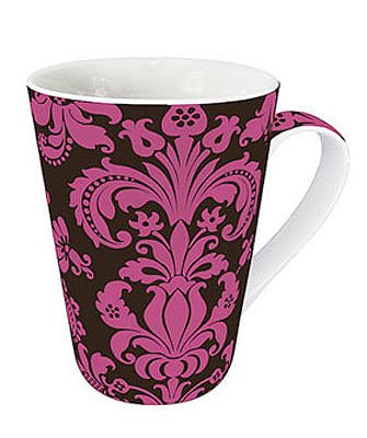 Růžové ornamenty - hrnek