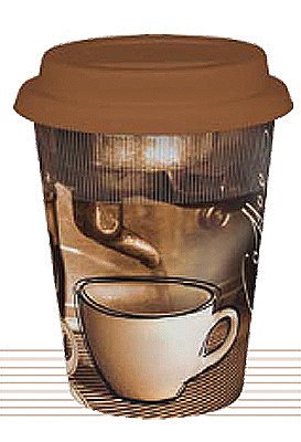 Coffee Story - hrnek se silikonovým víčkem