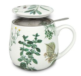 Hrnek se sítkem My favourite tea herbs - bylinky