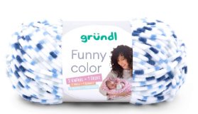 Příze 3525-03 Gründl Funny Žíhaná Modrá