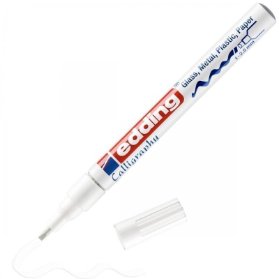 Lakový popisovač Edding 753 kaligrafický, bílý
