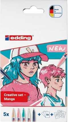 Akrylový popisovač e-5300/1800, sada Manga