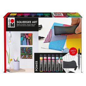 Marabu Acryl Color Squeegee Art Set Power FSC Mix