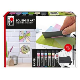 Marabu Acryl Color Squeegee Art Set Pastel FSC Mix
