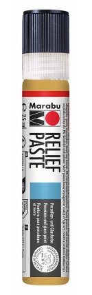 Reliéfní pasta Marabu, Metallic-Gold 784, 25 ml
