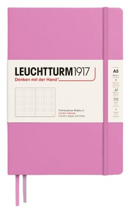 Zápisník Leuchtturm1917 A5 tvrdé desky Bubblegum tečkovaný
