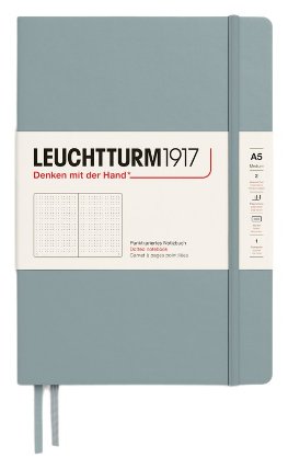 Zápisník Leuchtturm1917 A5 tvrdé desky Dove tečkovaný
