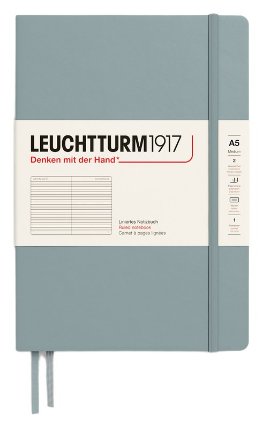 Zápisník Leuchtturm1917 A5 tvrdé desky Dove linkovaný