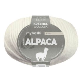 Příze na pletení a háčkování W691 - Myboshi Alpaca - bílá