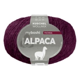 Příze na pletení a háčkování W666 - Myboshi Alpaca - fuchsie