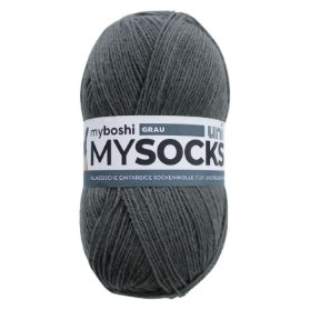 Mysocks Uni Titanium Grey příze na ponožky MyBoshi