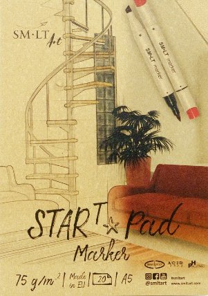 SMLT Art blok START, pro fixy, A5, 20 listů