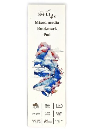 SMLT Art Blok záložka do knihy MIX média 6x20cm - 20 listů