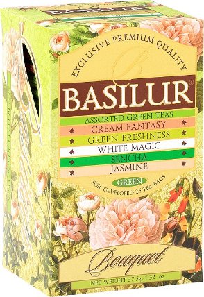 BASILUR Assorted Green Bouquet přebal 25x1,5g