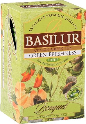 BASILUR Bouquet Green Freshness přebal 25x1,5g