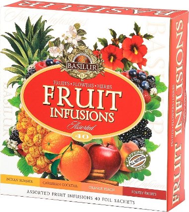 BASILUR Fruit Infusions Assorted přebal 40 gastro sáčků