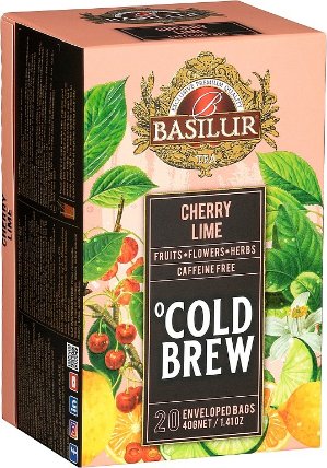 BASILUR Cold Brew Cherry Lime přebal 20x2g