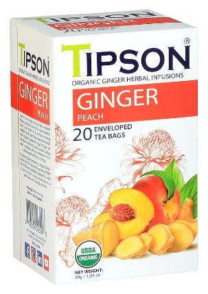 TIPSON BIO Ginger Peach 20x1,5g