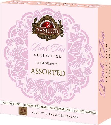 BASILUR Gift Pink Tea Assorted přebal 40 gastro sáčků