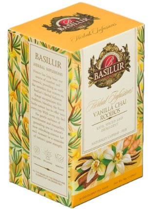 BASILUR Herbal Rooibos Vanilla Chai přebal 20x1,5g