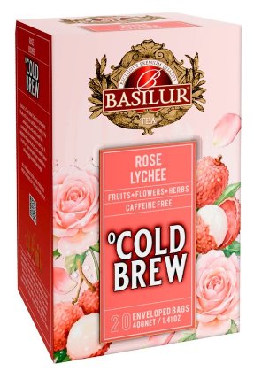 BASILUR Cold Brew Rose Lychee přebal 20x2g