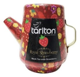 TARLTON Tea Pot Royal Strawberry Black Tea plech 100g