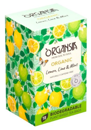 ORGANSIA BIO Lemon Lime & Mint přebal 18x1,8g