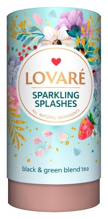 LOVARÉ Champagne Splashes 80g (sypaný, černý a zelený čaj)