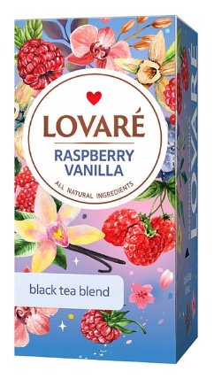 LOVARÉ Raspberry Vanilla 48g (24 sáčků, černý čaj)