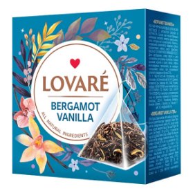 LOVARÉ Bergamot Vanilla 30g (15 pyramid, černý čaj)