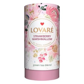 LOVARÉ Strawberry Marshmallow 80g (sypaný, zelený čaj)